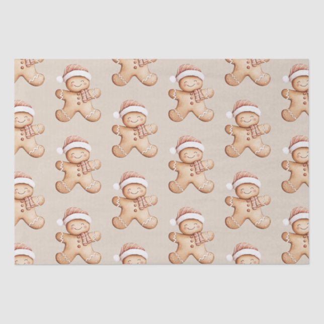 Papel De Seda Feliz Gingerpão e Star Cookie (Frente )