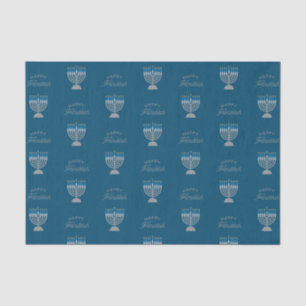 Papel De Seda Feliz Hanukkah Glitter