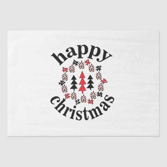 Papel De Seda Feliz Natal (Frente )