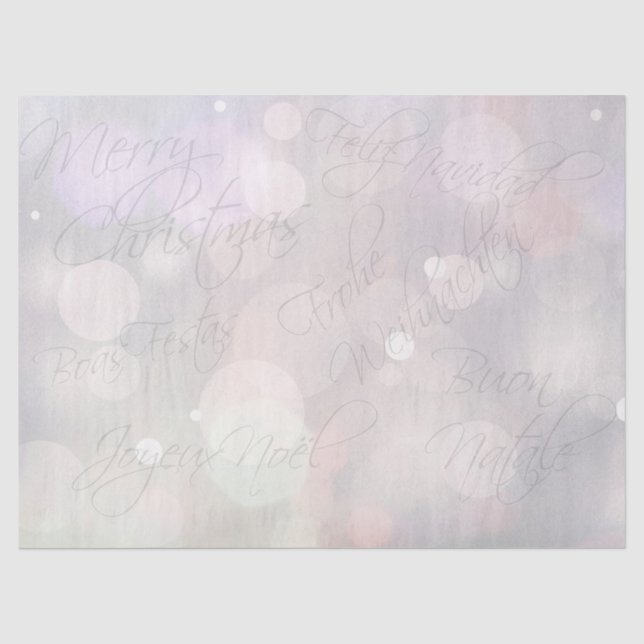 Papel De Seda Feliz Natal (Frente )