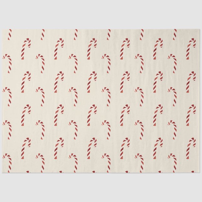 Papel De Seda Feliz Natal Candy Vermelho (Frente )