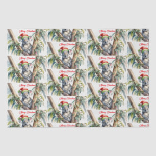Papel De Seda Feliz Natal Coala sentado na Gumtree