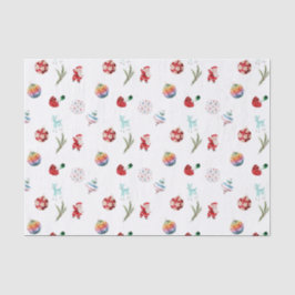 Papel De Seda Feliz Natal Colorido