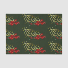 Papel De Seda Feliz Natal de Férias