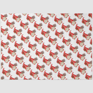 Papel De Seda Feliz Natal Gnomos