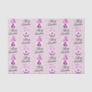 Papel De Seda Feliz Natal Gnomos E Tecidos