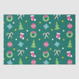 Papel De Seda Feliz Natal padrão