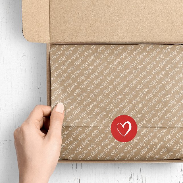 Papel De Seda Feliz Natal Script | Cores editáveis (Criador carregado)