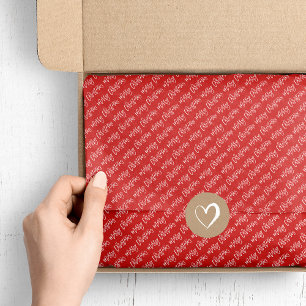 Papel De Seda Feliz Natal Script Cores editáveis