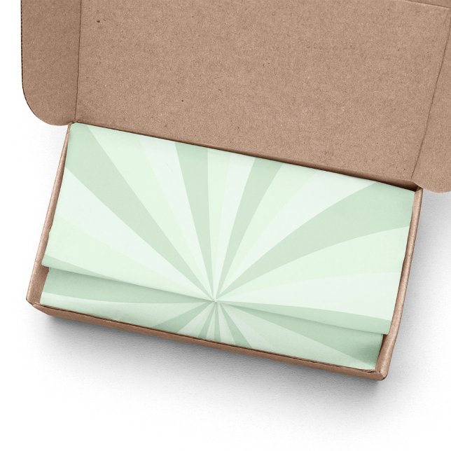 Papel De Seda Feliz Natal Whimsical Green Strike Suave (Light green swirly striped tissue paper. )