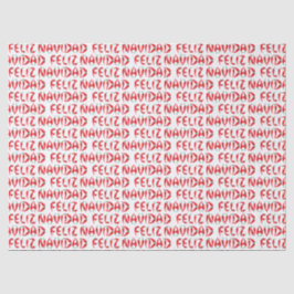 Papel De Seda Feliz Navidad Red Chile Pepper