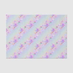 Papel De Seda Feliz padrão de feiticeiro brilhante Pastel Rainbo