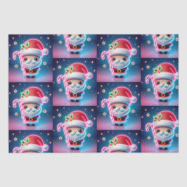 Papel De Seda Feliz Papai noel de Natal