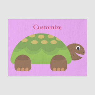 Papel De Seda Feliz Sorriso Turtle Thunder_Cove