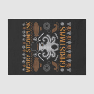 Papel De Seda Feliz Steampunk Natal Octopus Top Hears
