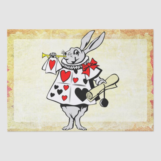 Papel De Seda Felz pascoa vintage Tecido (Frente )