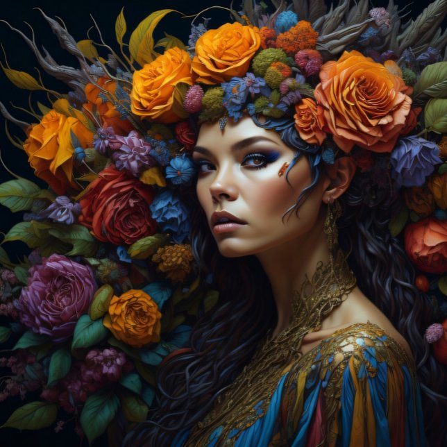 Papel De Seda Feminine Flower woman tissue paper Decoupage (Criador carregado)