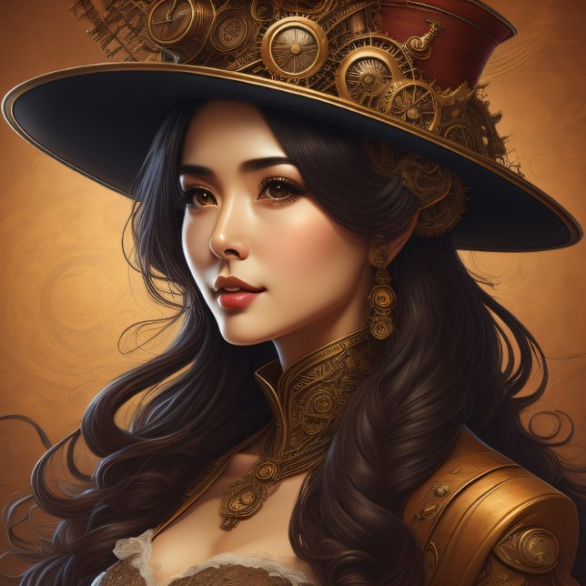 Papel De Seda Feminine steampunk woman v9 tissue paper Decoupage (Criador carregado)