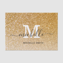 Papel De Seda Feminino Chique Monograma Letra Feminina 