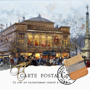 Papel de Seda Feminino Vintage Paris