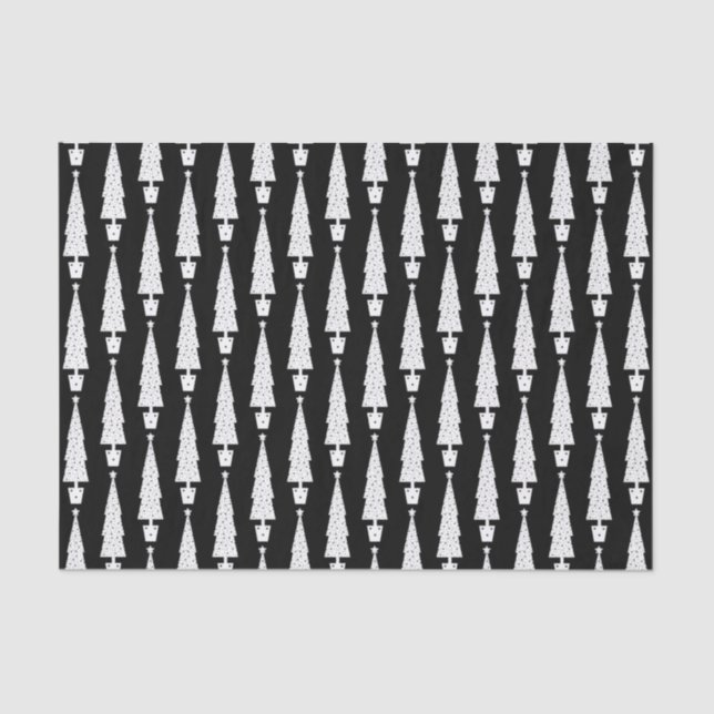 Papel De Seda Feriado de Árvore de Natal de Quadro Chalkboard (Frente )