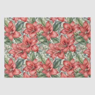 Papel De Seda Feriado de inverno Amaryllis