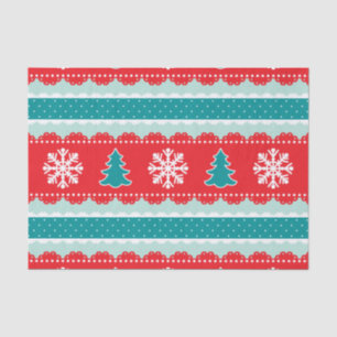 Papel De Seda Feriado De Natal Bonito Em Casa Vermelha