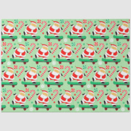 Papel De Seda Feriado de Natal Creative Skateboard