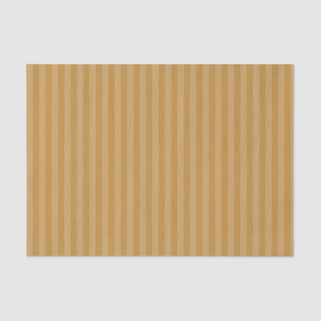 Papel De Seda Feriado de Natal Dourado moderno de Stripe Tonal (Frente )