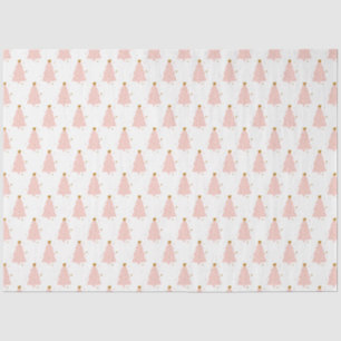 Papel De Seda Feriado de Natal Rosa Cheio