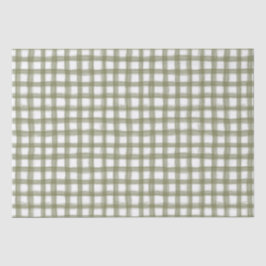 Papel De Seda Feriado de Xadrez Clássico Elegante