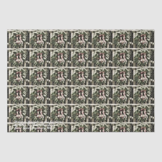 Papel De Seda Feriado no Jardim (Frente )