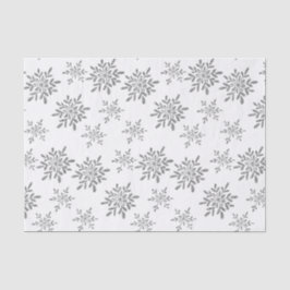 Papel De Seda Feriado tirado mão do brilho da prata dos flocos