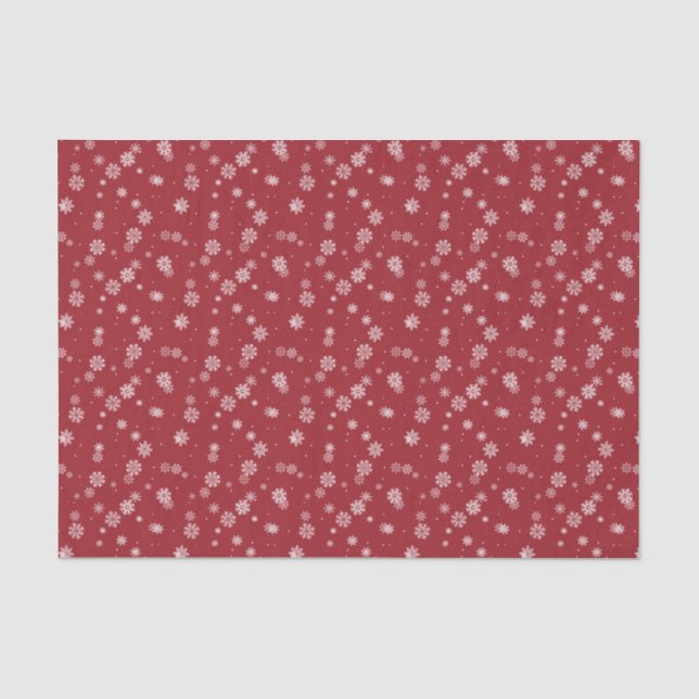 Papel De Seda Feriado Vermelho (Frente )
