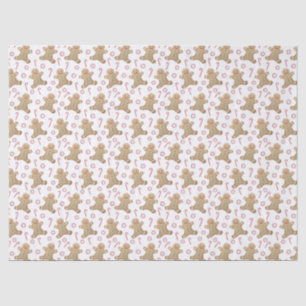 Papel De Seda Feriados Infantis, Gingerbread Man Candy Canis