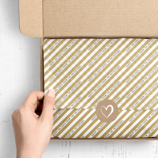 Papel De Seda Feriados Personalizados | Cores editáveis (Criador carregado)