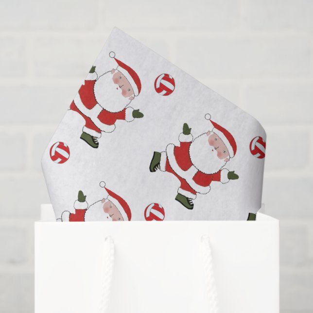 Papel De Seda Férias de Natal de Voleibol (Sacola de presentes)