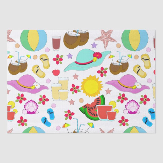Papel De Seda Férias de verão (Frente )