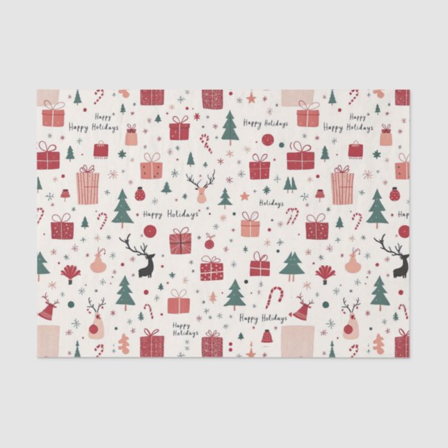 Papel De Seda Férias Felizes (Frente )