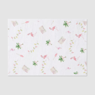 Papel De Seda Férias Flamingo de Natal Costeiro Decorativo