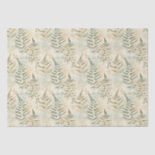 Papel De Seda Fern & Eucalyptus Skeleton Leaf Disoupage Paper