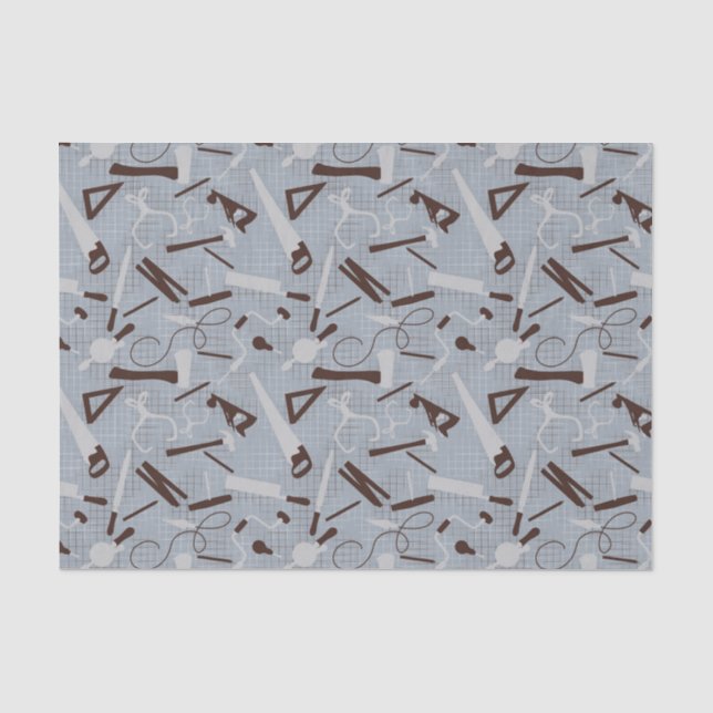 Papel De Seda Ferramentas de Carpinteiros, Trabalhos em Madeira (Frente )