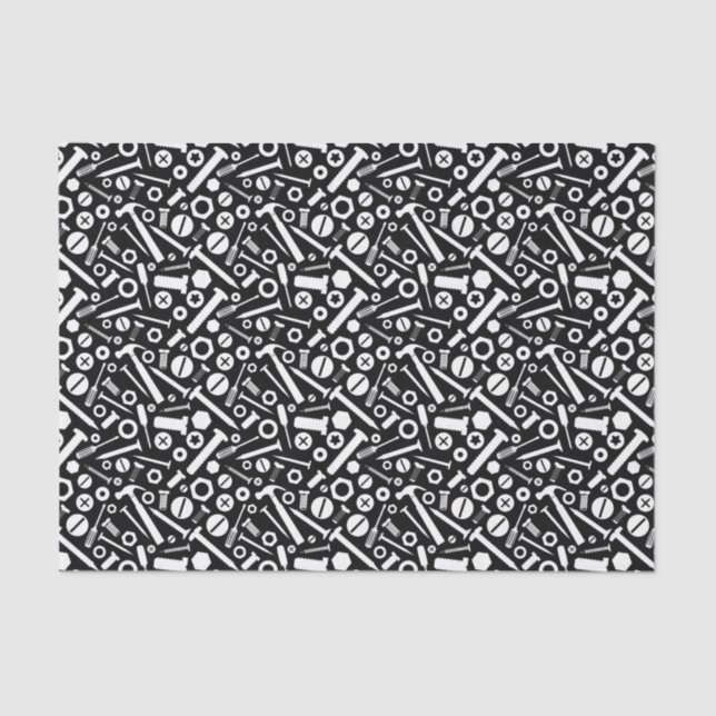 Papel De Seda Ferramentas de parafusos de Loucos de martelo do H (Frente )