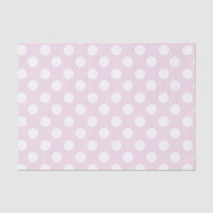 Papel De Seda Festa de Aniversário com Pontinhos Brancos e Rosa