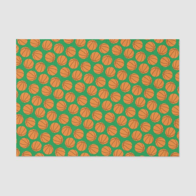 Papel De Seda Festa de aniversário de basquete (Frente )