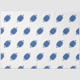 Papel De Seda Festa de aniversário de futebol branco azul