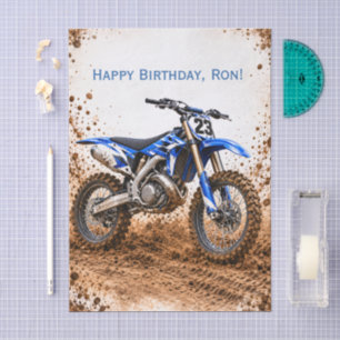 Papel De Seda Festa de Aniversário de Menino de Moto Motocross