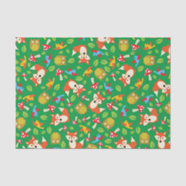 Papel De Seda Festa de aniversário do Forest Animal Woodland Kid