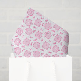 Papel De Seda Festa de aniversário rosa de pintura