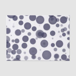 Papel De Seda Festa de Bolhas Azul Navais e Brancas Modernas com